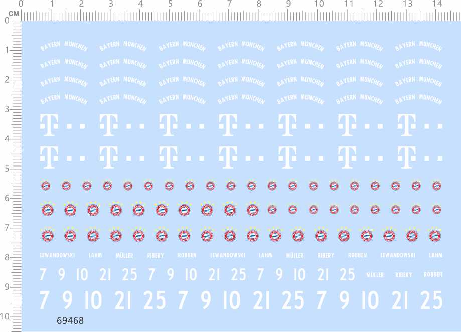 69468 足球 MUNCHEN LEWANDOWSKI LAHM MULLER RIBERY ROBBEN