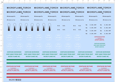 66285整版胶 MICROFLAME TORCH Minneapolis OPEN BUTANE喷灯模具