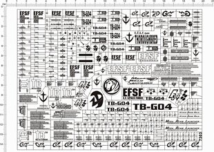 7303-@108 MG RX-78-4 4号机gd金属贴纸1