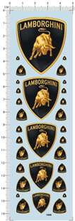 1638-A2910 lamborghini logo 蓝宝坚尼 公路狂牛 模型车水贴现货