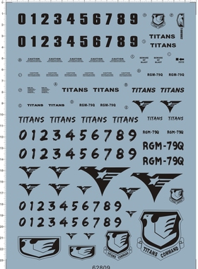 62809 PG RGM-79Q GM Quel 吉姆镇暴型gd水贴纸2