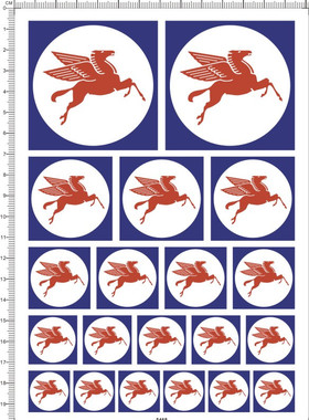 5468-n19 exxon mobil 模型水贴 （需自行围边裁剪）