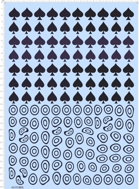 66395整版胶zero比例海贼王琵卡鼻涕男葵扇斑点狗模型剪纸水贴纸