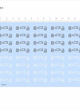 82670开关尾箱车钥匙水贴纸模型车涂装定制打印现货