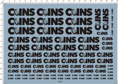 63677-A3101 硬币 COINS 模型水贴纸