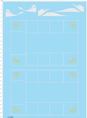 74562整版水贴 火箭比例模型图纹 定做打印六月