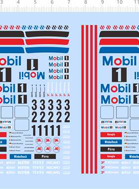 69288 整版胶 1/64 AUTOart yokohama mobil 1 m3m4 模型水贴纸