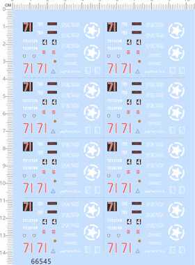 66545 整版胶 1/100 51 Armoured 敢达模型（通用） gd水贴