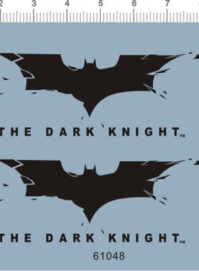 61048-A6605 the dark knight 蝙蝠水贴