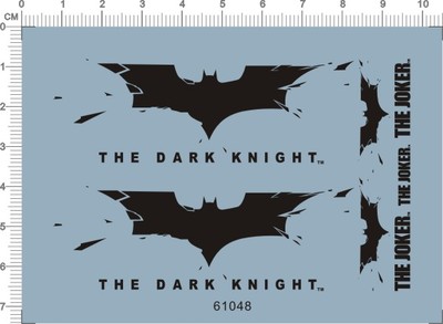 61048-A6605 the dark knight 蝙蝠水贴