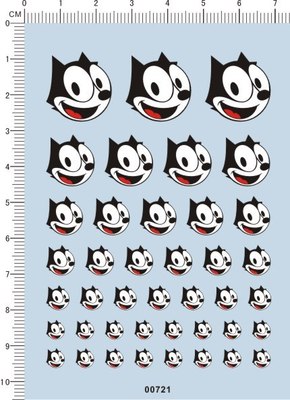 00721-12309 -Felix 模型车水贴纸