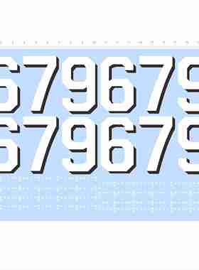 82280船舶模型水贴679舷号水线水尺可撕膜不干胶独立胶位模切2405