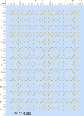 66081整版胶 盲盒Molly娃娃比例模型人偶眼睛水贴纸定做订做定制