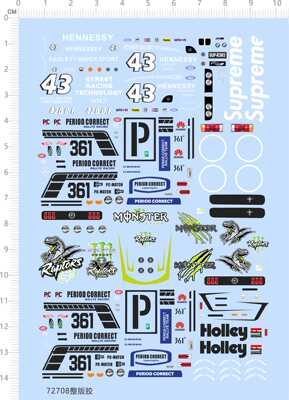 72708 period correct holley hawei hennessy raptors 冲浪车