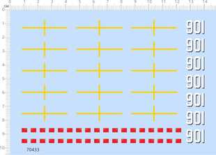 70433整版胶1/700两栖攻击舰气垫登陆艇模型标签水贴纸定做定制A6
