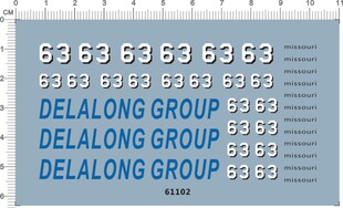 61102- MISSOURI DELALONG GROUP 63 密苏里号模型水贴 现货