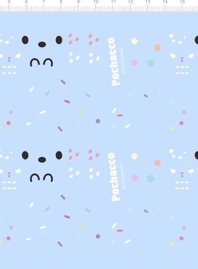 76058狗 整版水贴 小狗 眼睛 彩点 五星星 斑点狗模型手办2311