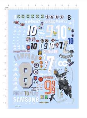 82234模型水贴SAMSUNG涂装水滴轮渔LAMPARD独立位手办车钥匙2405