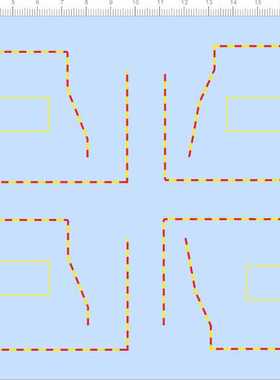 67913整版胶1/350尼米兹航母水贴航空母舰红黄警告条纹剪纸水贴纸