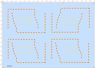 67913整版胶1/350尼米兹航母水贴航空母舰红黄警告条纹剪纸水贴纸