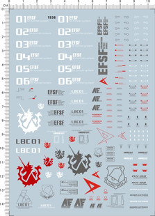 1936 1998 1979 2189 MG HI-V RX-93-2 Hi-nu 海牛gd水贴金属贴11
