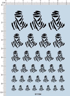 01194  -达喀尔越野炼狱拉力赛 模型车水贴纸