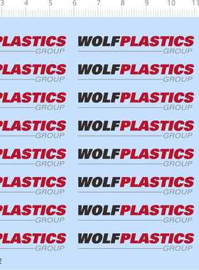 72602整版胶 WOLF PLASTICS 模型水贴
