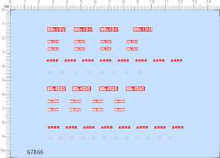 67866整版胶1/87西昌机务段CMR韶山三型电力机车模型火车剪水贴纸