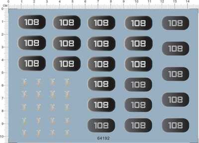64192-A4217  善意生 计数器 108 模型水贴纸