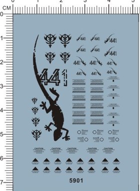 5901-7E09HG MS-06J ZAGU V2.0扎古白色食人魔重力战线蜥蜴贴现货