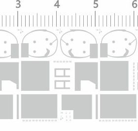 71092整版胶 亮银色 二战 战车  tank 装甲车 模型水贴