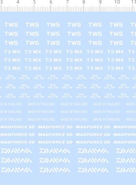 76088整版水贴 TWS T3MX 渔轮水滴轮水贴定制打印2311