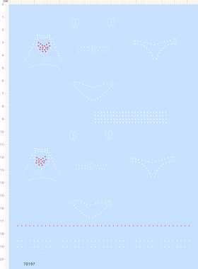 70197整版胶美国妞涂装内衣裤蕾丝斑点圆点娃娃人偶公仔手办水贴