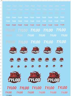 72953整版胶 TYLOO 鼠标 模型水贴纸