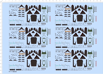 66110整版胶 1/144 GRUMMAN F-14D TOMCAT happy halloween水贴纸