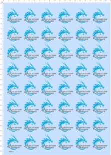 68473整版胶Evolution Dower鼠标贴水贴青龙纸模模型水贴纸定做