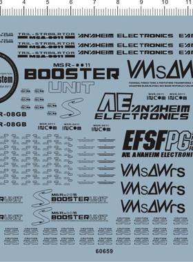 60659-10E05 booster unit version S 宇宙型态gd水贴22