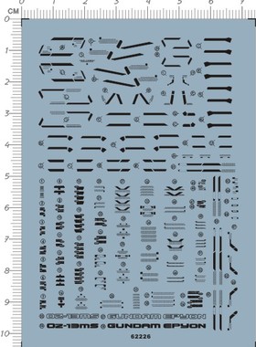 62226- 整版胶 HG EW版 Epyon 艾比安魔鬼恶魔gd水贴 现货