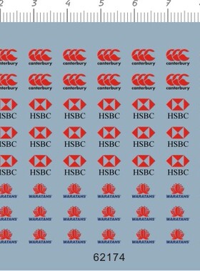 62174-10908  canterbury hsbc waratahs 树脂公仔模型水贴