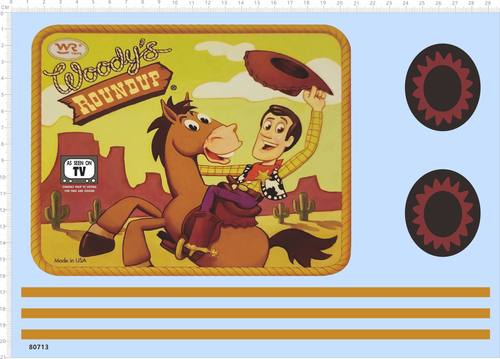 80713整版胶 Woody's ROUNDUP 玩具总动员 水贴