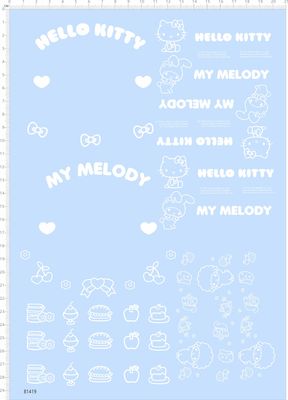 81419 蝴蝶结樱桃车厘子melody汉堡包雪糕曲奇饼三丽鸥HELLOkitty