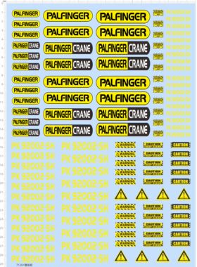 71261整版胶 PK92002SH PALFINGGER 模型水贴