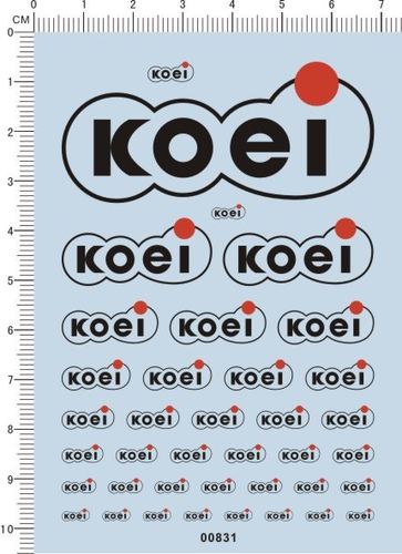 00831-A1013 -コーエー(KOEI) 模型车水贴