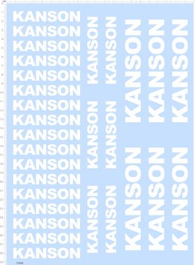 75909整版水贴 75MM KANSON  模型水贴定制打印2310