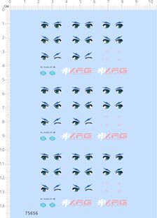 75656 ACKS MC-07 VFG VF-25G MACROSS 眼睛水贴手办定制打印2310