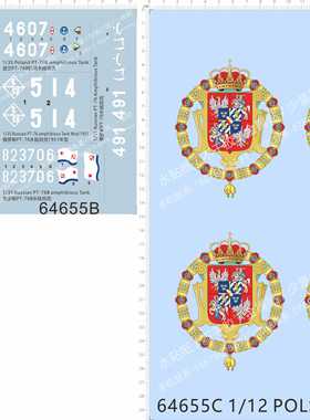 64655波兰POLSKA Poland PT-76 PT-76B Amphibious水陆tank俄罗斯