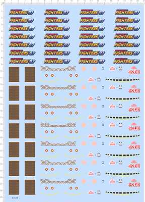 67615整版胶THE KING OF FIGHTERS 97 合味道背面模型剪纸水贴纸