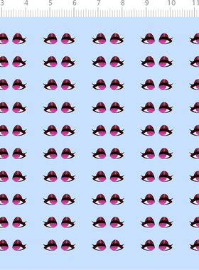 76835整版水贴 邦菲眼睛 手办模型定制打印2312 紫色