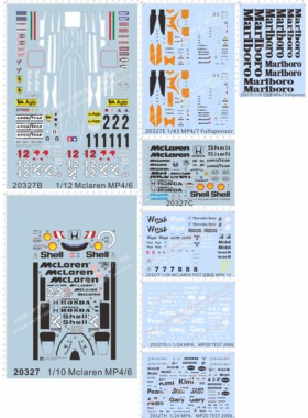 20327车模Mclaren MP4 MP6 MP7 MP13 MP20 TEST 2006 Fullsponsor