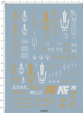 62628-8E17 DELTA AE AEUG argama V1 德尔塔百式五星物语水贴1